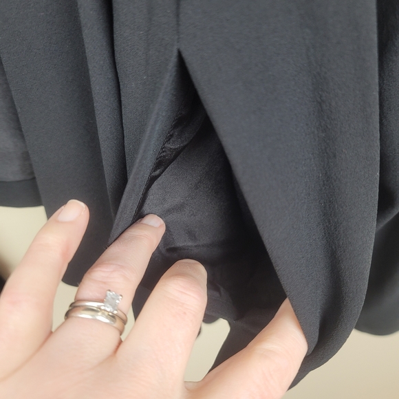 Eileen Fisher Black Silk Drape Front Blazer size 1X - Picture 6 of 11